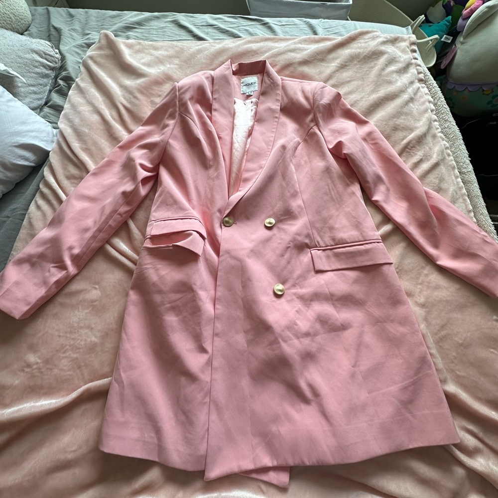 Pink Blazer Dress